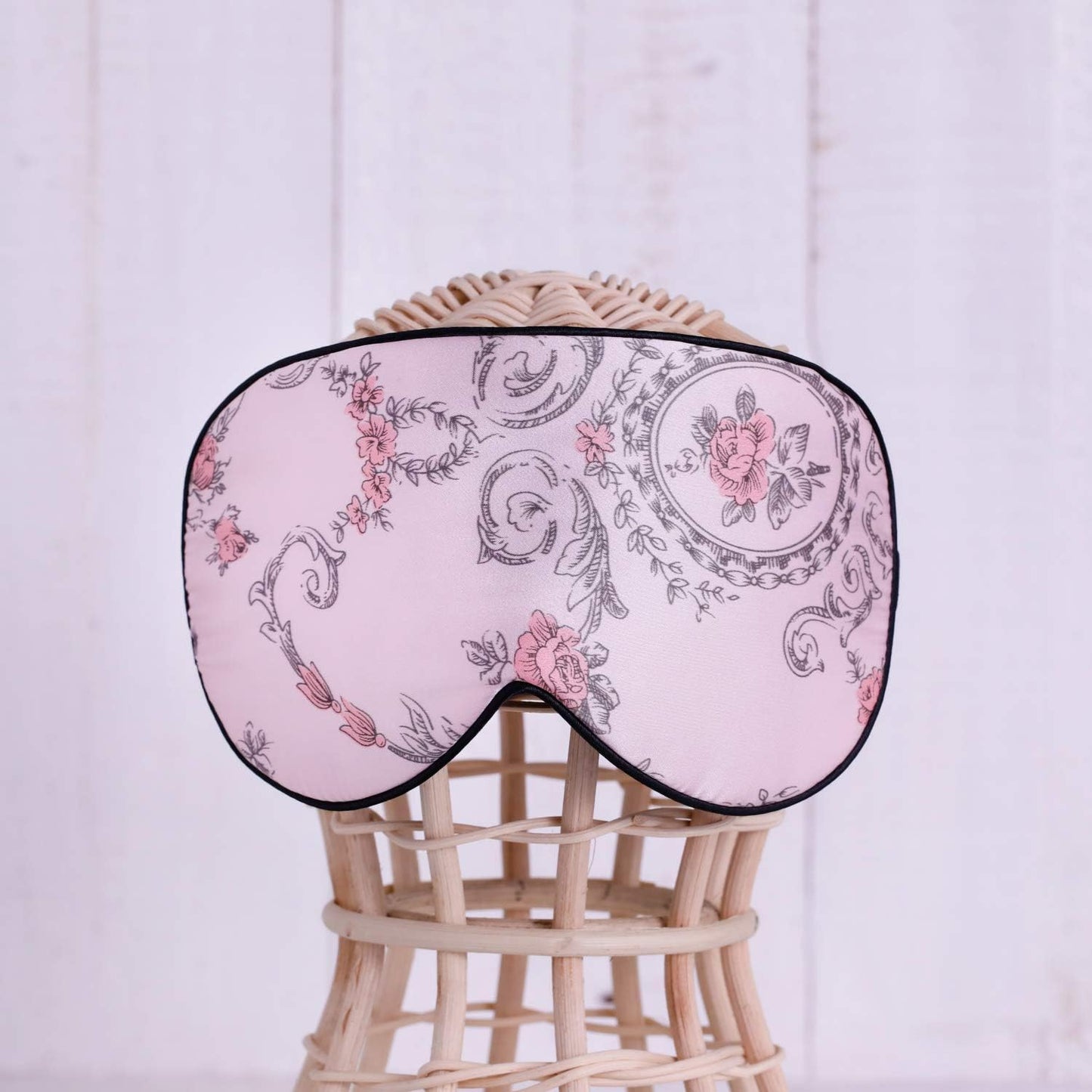 100% Pure Silk Eye Mask - Sleep Eye Cover in Floral Colors (#1)